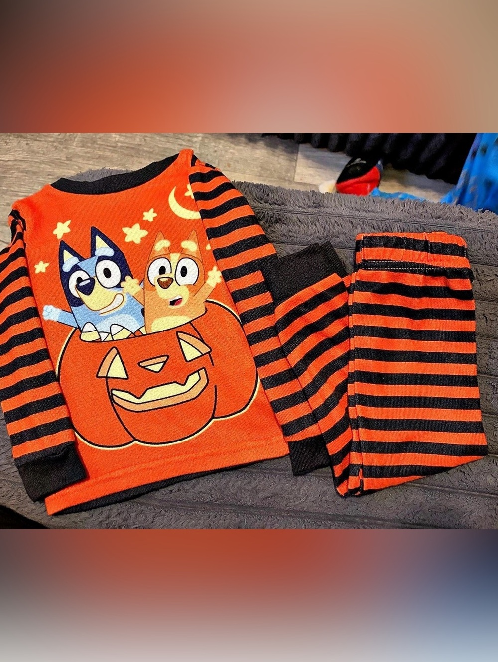 Bluey Pumpkin Halloween 2T Like New